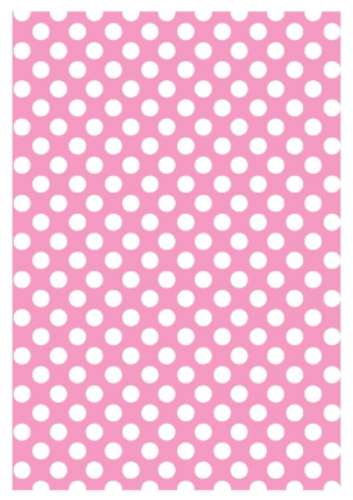 Printed Wafer Paper - Small Dots Pastel Pink - Click Image to Close